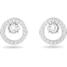 The Creativity Circle Stud Pierced Earrings Combine The Precision And Quality Of Sparkling Swarovski Crystals With A Rhodium Plated Setting, For A Trendy And Refined Accessory The Delicate Circle Silhouettes, Made Of Sparkling Crystals, Create A Refined Look And Are Set On A Rhodium Plated Post That Will Not Tarnish With A Secure Butterfly Back Swarovski Jewelry Will Maintain Its Brilliance Over Time When Simple Care Practices Are Observed; Remove Before Contact With Water, Lotions Or Perfumes T Color Circle, Circle Studs, Swarovski Jewelry, Circle Necklace, Sparkling Crystal, Pierced Earrings, Bracelet Jewelry, Necklace Earrings, Earings Piercings