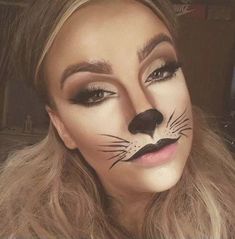 Fox Costume Makeup, Lion Makeup, Fox Costume, Creepy Halloween Makeup