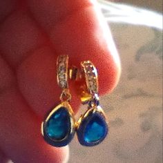 Brand New! Beautiful Simulated Sapphire Gold Teardrop Earrings 14k Gold Plated High Quality Boutique Item Ethical Jewelry; Stones Are Cubic Zirconia Earrings: 0.8*2.1cm / 0.31*0.83 Inches Ask Me How To Get $4.99 Shipping Every Friday!! New To Poshmark, Use My Code To Get $10 Off Your First Purchase From Poshmark. My Code: Jss2004 Fast Shipping & 5 Star Service! Make An Offer. All Reasonable Offers Will Be Accepted. Glitter Glitters Fab Glittering Shimmer Shimmering Jewelry Jewels Earrings Black Teardrop Crystal Earrings With Diamond Accents Gift, Jeweled Teardrop Crystal Earrings Gift, Teardrop Jeweled Crystal Earrings For Gift, September Halloween, Gold Teardrop Earrings, Stud Drop Earrings, Cute Store, Jewelry Stones, Jeweled Earrings