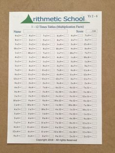 a sheet of paper with numbers and times on it