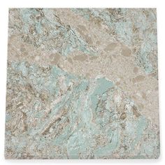 a white and blue marble tile on a white background, with some light green colors