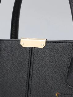 BirdinBag - Stylish Black Ladies Handbag - Timeless Elegance Black Handheld Flap Bag For Shopping, Black Office Bags With Top Carry Handle, Black Top Handle Shoulder Bag For Office, Office Shoulder Bag, Black Handheld Office Bag, Black Shoulder Flap Bag With Handles, Office Handheld Bag, Black Flap Bag With Top Carry Handle, Black Office Bag With Detachable Handle