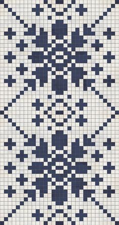 an abstract blue and white tile pattern