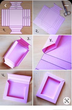 Things To Make With Cardboard Boxes Easy, Birthday Gift Ideas Handmade Easy Diy, Birthday Origami Ideas, Aesthetic Gift Box Ideas, Diy Bts Room Decor, Bts Diy, Idee Cricut, Diy Crafts Bookmarks, 3d Ideas