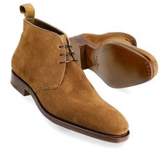 CHUKKA BOOTS SNUFF SUEDE | CARMINA Chukka Boots Men, Leather Industry, Exclusive Shoes, Suede Belt, Shoe Tree, Formal Shoes For Men, Desert Boots, Goodyear Welt, Shoes Outlet