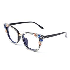 The  Frame Rhinestone-Embellished Fashion Glasses offer a perfect blend of contemporary style and glamorous flair. They cater to fashion-forward individuals who appreciate modern design with a touch of luxury. These glasses transform a classic  frame into a statement piece, ideal for those who want to elevate their look with a sparkly accent. Whether worn to add interest to a casual outfit or to complement more formal attire, these glasses are sure to draw attention and showcase the wearer's fas Modern Glass Sunglasses For Party, Elegant Clear Sunglasses For Evening Wear, Elegant Clear Sunglasses For Evening, Elegant Party Sunglasses With Metal Frame, Elegant Square Frame Sunglasses For Party, Elegant Crystal Sunglasses For Party, Party Sunglasses With Metal Frame And Glass, Chic Evening Sunglasses With Rhinestones, Elegant Sunglasses With Rhinestones