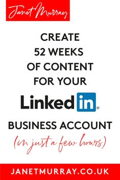 the linked business account is shown in red, white and blue with text that reads create 52