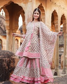 Dress Bustle, Dress Pic, Bridal Lehenga Online, Gayatri Devi, Wedding Dress Bustle, Dresses Sewing, Girls Dresses Sewing