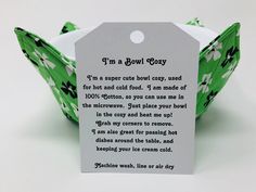 an origami bowl with a poem on it