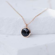 Dainty black onyx necklace in 14K solid gold. Simple and dainty necklace for women who love colors. The best Mother's DayDay gift. 100% handcrafted with love! PRODUCT DETAILS● Material: 14K solid gold - white gold - rose gold● Gemstone: Black onyx, round briolette cut ● Stone Diameter: 10mm (0.4in)● Length: 39cm (15.5in) to 45cm (17.5)HOW TO ORDER - CUSTOM ORDERS●Choose from the drop down menus the available options (Metal, Length) and leave us a note for any special requirements.●For special or Dainty Black 14k Gold Necklace, Black Jewelry With Delicate Chain, Black Clavicle Chain Charm Necklace, Black Jewelry With Delicate Round Chain, Black Necklace With Delicate Chain And Round Pendant, Minimalist Black 14k Gold Necklace, Black Birthstone Necklace For Anniversary, Dainty Black Round Pendant Necklace, Black Birthstone Necklaces For Anniversary