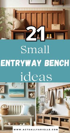 small entry bench ideas with text overlay that reads 21 small entry bench ideas