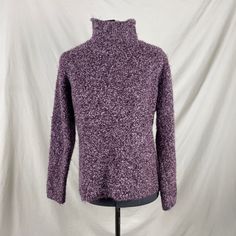 Whimsey Goth Aesthetic 💞 Fairycore, grunge, earthy girl, boho, practical magic. 90s Era cozy purple sweater. Layer this over a maxi skirt with your favorite boots. Label: Villager a Liz Claiborne Company Material: 81% Acrylic 19% Polyester Size: (label size L) can fit smaller for a more oversize look, refer to measurements for fit details Excellent Vintage Condition  MEASUREMENTS IN INCHES (laid flat, double where needed) : Pit to pit: 20 Waist: 18 Length: 23 Each vintage piece has been preloved. Minor fading + wear is expected & often adds to the character. All items are cleaned & from a smoke & pet free building. We hope you appreciate this find as much as we do. 90s Style Purple Fall Sweater, Cozy Oversized Purple Top, Vintage Purple Sweater For Winter, Oversized Soft Knit Purple Sweater, Fitted Cozy Purple Sweater, 90s Purple Winter Sweater, Earthy Girl, Boho Fairy, Aesthetic Fairycore