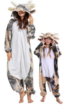 PRICES MAY VARY. Unisex-adult onesie pajamas, button closure and zipper closure for different size, easy to put on and take off, unique and convenient. Comfortable ultra-soft plush material that are soft to touch and keep you warm. Multifunctional jumpsuit, suitable for Party, Halloween, Christmas, carnival, cosplay costume, pajamas, homewear, birthday, loungewear, New year, etc. Special animal cartoon design and vivid image makes you stylish and adorable. Perfect gift for your family and friend Axolotl Costume, Onesie Halloween Costume, Onesie Women, Mens Cosplay, Adult Onesie Pajamas, Cute Onesie, Animal Onesie, Animal Pajamas, Halloween Onesie