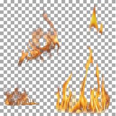 fire flames on a transparent background png clipart