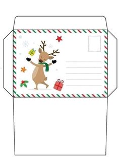 Foldable Printables, Santa Envelope, Christmas Writing Paper, Envelope Printable, Christmas Writing, Christmas Envelopes, Nice Ideas