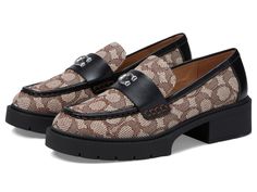 PRICES MAY VARY. Leah Loafer COACH Women's Leah Loafer, Cocoa/Black, 8.5 Leather upper Man-made leather lining, leather footbed Chunky ‘90s-inspired lug sole for subtle lift Slip on The Virgin Islands, Low Block Heels, Virgin Islands, Dream Shoes, Black 7, Toe Designs, Lug Sole, How To Look Classy, Loafers For Women