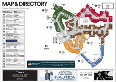 a map showing the location of nautica and directory