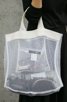 Transparent Bag, Net Bag, Junya Watanabe, Mesh Bag, Reusable Bags, Shopper Bag, Comme Des Garcons