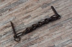 an old rusty chain on the floor