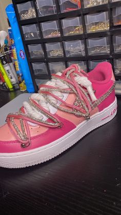 I make a wide range of custom shoes. Message me for more info. Luxury Custom Sneakers With Laces For Streetwear, Designer Custom Sneakers For Streetwear, Luxury Pink Lace-up Custom Sneakers, Designer Pink Leather Custom Sneakers, Custom Lace-up Sneakers, Custom Pink Leather Sneakers, Pink Leather Custom Sneakers, Custom Leather Sneakers For Streetwear, Kelsey Johnson