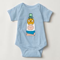 Adventure Time BMO, Jake, & Finn T-Shirt Baby Bodysuit, Infant Unisex, Size: 6 Month, Light Blue Pattern: check. Short Sleeve Cotton Onesie With Cartoon Print, Adventure Time Baby Shower Ideas, Family Matching Short Sleeve Cartoon Print Onesie, Blue Cotton Onesie With Character Print, Casual Cotton Onesie With Cartoon Print, Cotton Crew Neck Onesie For Playtime, Funny Cotton Short Sleeve Onesie, Cotton Crew Neck Onesie With Graphic Print, Funny Short Sleeve Onesie