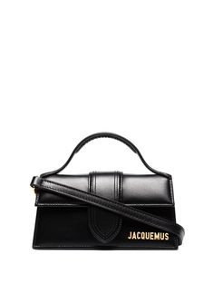 Jacquemus Le Bambino Leather Tote Bag - Farfetch Jacquemus Bag, Black Leather Tote Bag, Tote Bag Black, Bag Trends, Functional Accessories, Leather Cap, Black Leather Handbags, Van Cleef Arpels, Small Handbags