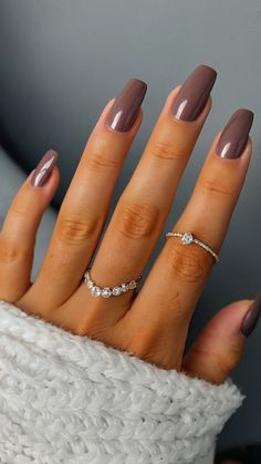 Fall in Love with These 15 Nail Colors for 2024! 32 Sophisticated Acrylic Nails Classy, Nail Color November 2024, Nails For Fall Wedding Bridesmaid, Fall And Winter Nails Colors, Caramia Nail Colors, Nails To Go With Taupe Dress, Nail Color Trends Winter 2024, Nail Polish For Cool Skin Tones, Fall Nail Color Palette