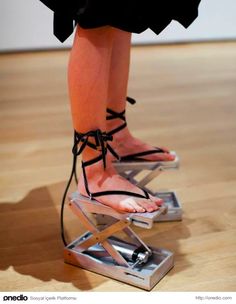 Strange Shoes, Crazy High Heels, Weird Shoes, Crazy Heels, Quirky Shoes, Funny Shoes, Ballet Heels, Creative Shoes, Ugly Shoes