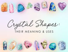 Different Crystal Shapes: Their Energy, Meaning, and Uses for Everyday Watercolor Crystals, Lepidolite Crystals, Crystal Egg, Types Of Crystals, Crystal Shapes, Calcite Crystal, Crystal Wand, Fluorite Crystal