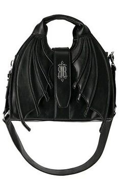 Premium Quality Restyle Succubus Handbag Bat Wings Gothic Alternative Adjustable Grunge Punk, Women's Bags Handbags Bat Purse, Restyle Clothes, Gothic Purse, Gothic Bag, Attitude Clothing, Faux Leather Purse, Faux Leather Handbag, Closet Goals