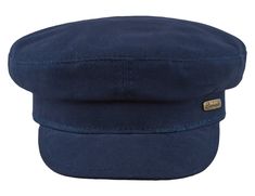 Trawler- naval style fisherman hat made of pure cotton, Sterkowski.com Navy Cotton Brimmed Hat, Classic Navy Flat Cap, Navy Cotton Hat With Short Brim, Blue Cotton Hat With Short Brim, Navy Flat Brim Cotton Hat, Navy Cotton Flat Brim Hat, Nautical Style Cap For Boating, Nautical Cap For Boating, Casual Brimmed Hat For Boating