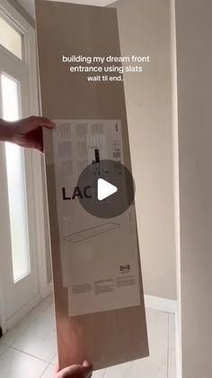 someone is holding up a poster with the words lac on it