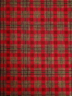 a red and green plaid fabric texture