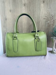 Rare Vintage Coach Bag Lime Green Madison Handbag Speedy Doctor Purse 17995 | eBay Vintage Coach Bag, Vintage Coach Bags, Coach Bag, Vintage Coach, International Trade, Green Bag, Coach Bags, Lime Green, Purse