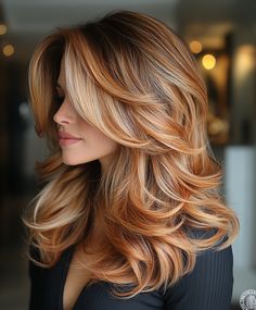 Why Choose Honey Blonde Hair Discover the Secret 🌟 Honey Blonde Auburn Hair, Honey Blonde And Copper Hair, Copper With Honey Blonde Highlights, Copper Tones Hair, Golden Blonde And Copper Highlights, Red Blonde Fall Hair, Autumn Copper Hair, Natural Honey Blonde, Blonde Brown And Red Hair