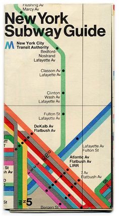 the new york subway map is shown in this image, with many colors and lines on it