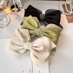 Typ: Zubehör

Material: Stoff Fashion Terms, Green Bows, Women's Jewelry Sets, Earrings Women, White Bow, Rings Necklaces, Spring Green, Black Bow, Hair Clip