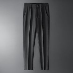 Elegant Ankle-length Work Pants For Office, Tailored Classic Work Pants, Gray Wide Leg Business Bottoms, Classic Wide Leg Formal Chinos, Classic Wide Leg Chinos For Formal Occasions, Classic Formal Wide Leg Chinos, Modern Business Ankle Pants, Gray High-waisted Dress Pants For Business Casual, Modern Business Ankle-length Pants