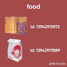 an advertisement for mcdonald's is shown with the same bag as it appears in this ad