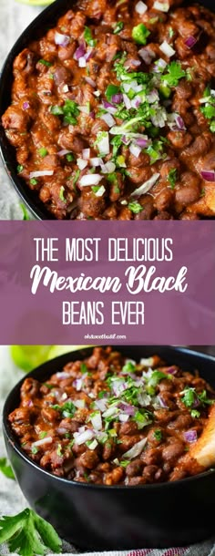 the most delicious mexican black beans ever