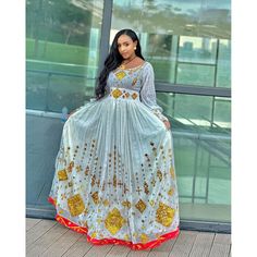 Gorgeous Habesha Dress Handwoven Habesha Kemis Modern Habesha Libs Eritrean Dress ሀበሻ ቀሚስ ሀበሻ ልብስ Anarkali Style Long Sleeve Maxi Dress For Traditional Ceremonies, Traditional Patterned Floor-length Maxi Dress For Eid, Festive Anarkali Dress With Woven Motifs, Bohemian Floor-length Dress With Resham Embroidery, Maxi Dress With Intricate Embroidery For Traditional Ceremonies, Wedding Long Sleeve Dress With Woven Motifs, Long Sleeve Wedding Dress With Woven Motifs, Embroidered Maxi Dress For Traditional Ceremonies, Festive Maxi Dress With Traditional Patterns For Eid