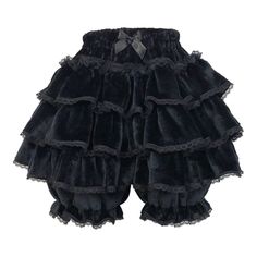 PRICES MAY VARY. Women's Tiered Ruffle Bloomers Japanese Kawaii Fashion Petticoat Vintage Lace Trim Bloomer Shorts Skirt High Waisted Casual Loungewear Sleepwear Pettipants with Bow Sweet Lolita Bloomers Frilly Puffy Pajama Shorts Skirt Is Made of Soft Cozy Fluffy Plush Fleece Fabric , Thick Ttyle , Keep Warm , Comfy and Skin-friendly In Winter Also Wear It In Summer, Spring, Autumn , Winter Color : Black / White / Pink Ruffle Shorts , Elastic Pajama Bottoms Ruffle Bloomers High Waist Flannel Bo Pumpkin Pants, Plus Size Kawaii, Bloomer Shorts, Ruffle Bloomers, Bloomers Shorts, Kawaii Fashion Outfits, Sweet Lolita, Ruffle Shorts