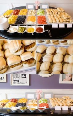 an image of food on the table for people to eat and take pictures with their cell phones