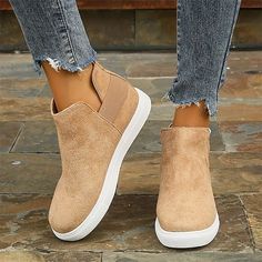 Category:Boots,Sneakers; Upper Materials:Suede; Season:Spring Fall; Heel Type:Flat Heel; Gender:Women's; Activity:Walking; Toe Shape:Round Toe; Type:Booties Ankle Boots; Style:Minimalism,Fashion,Casual,Sporty; Heel Height(inch):<1; Outsole Materials:MD (Phylon); Occasion:Outdoor,Daily; Closure Type:Loafer; Pattern:Leopard; Listing Date:09/04/2023; 2023 Trends:Plus Size; Foot Length:null; Foot Width:null; Size chart date source:Provided by Supplier. Fashionable Comfortable Shoes, Fall Heel, Minimalism Fashion, Shoes Boots Ankle, Sporty Casual, Shoe Pattern, Boots Sneakers, Ankle Boots Flat, Casual Heels