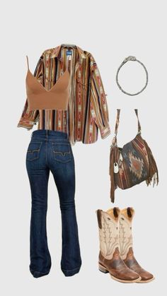 Follow DESTINEE 🪶♠️’s page for more inpso!! Yallternative Outfit, Country Outfits Summer, Pbr Outfits, Western Spring Outfits, Simple Western Outfits, Oasis Style, Cute Western Outfits, Country Outfits Women, Nfr Outfits