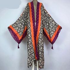 Kimono Kaftan Boho Soft Cardigan Leave print Material: Polyester  Pattern Type: Print  Style: Young Style  Young Style: Bohemian  Age: Adult  Fit: Fits larger than usual. Please check this store's sizing info Bohemian Multicolor Cardigan For Vacation, Long Sleeve Patterned Kimono For Festival, Multicolor Wrap Kimono For Fall, Bohemian Printed Cardigan For Vacation, Printed Long Kimono For Fall, Patterned Long Sleeve Kimono For Vacation, Printed Long Sleeve Cardigan For Vacation, One Size Printed Kimono For Fall, One Size Patterned Long Sleeve Kimono