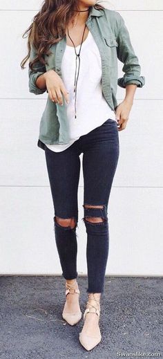 Peplum Tops, Spring Work Outfits, Casual Outfits For Teens, Shoes Ideas, Feminine Fashion, Outfit Jeans, Thrift Shop, Teenager Outfits, Women Outfits