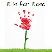 a child's handprint on the grass with words that read, it is for rose