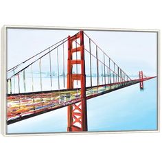 a painting of the golden gate bridge in san francisco, california