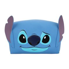 Step into the enchanting world of Lilo & Stitch with this adorable cosmetic bag, custom-designed to resemble Stitch's head, complete with puff print details and a pair of delightful 3D PU applique ears. The bag measures 8" x 4.5" x 4.5" and offers ample space to store your favorite cosmetics and essentials. Made with high-quality PU materials, this officially licensed bag exudes charm and durability. Easily maintain its pristine appearance by simply wiping it clean. Embrace the magic of Lilo & S Lilo's Doll, Stitches Makeup, Stitch Things, Lilo And Stitch Characters, Stitch Head, Lilo And Stitch Merchandise, 3d Applique, Stitch Clothes, Stitch Cartoon